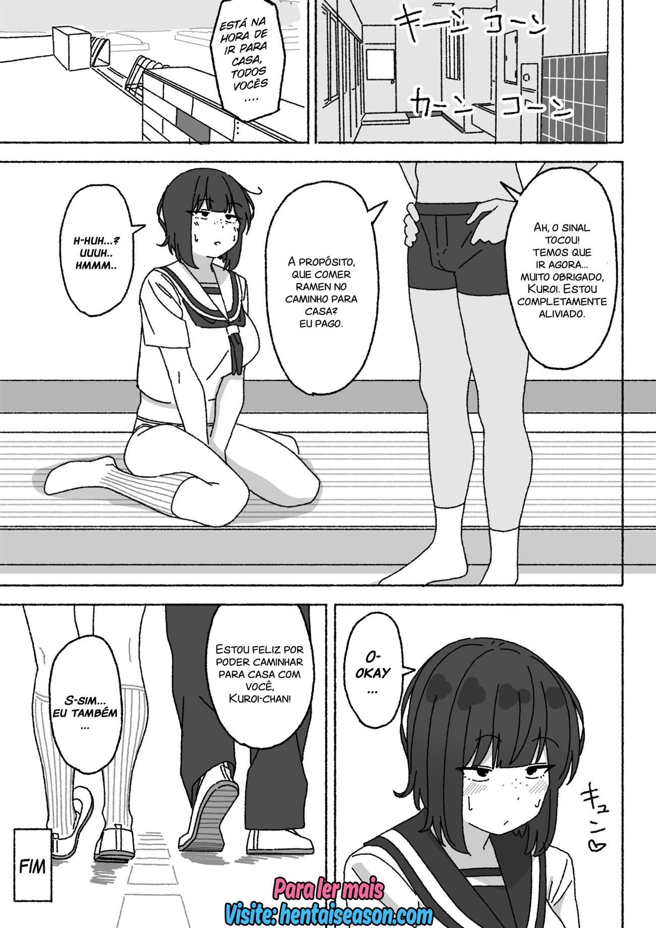 Sou o único na classe que está usando a impopular funcionária de serviço de assistência sexual, Kuroi-chan