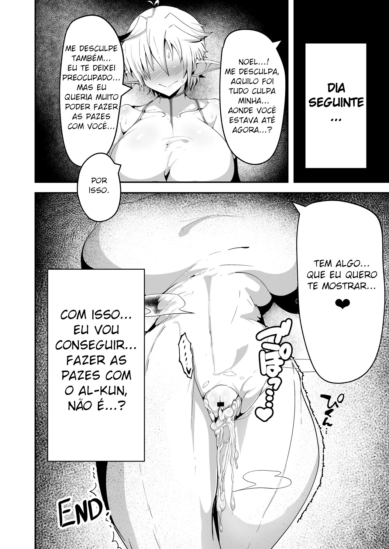 Uma história de uma elfa peituda manipulada a fazer sexo adultero