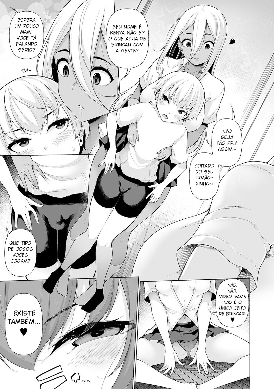É tudo culpa dessas Onee-chans gyarus! 01