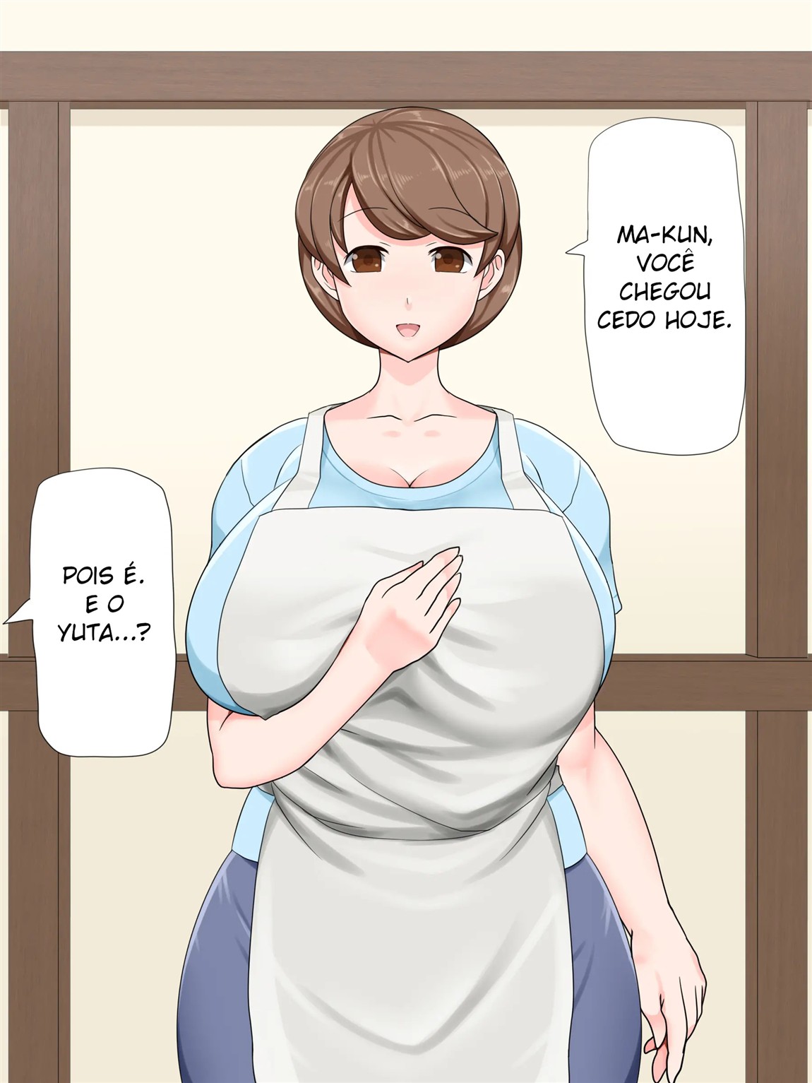 A mamãe gentil é minha! ~Disputa hipnótica pela mãe peituda~