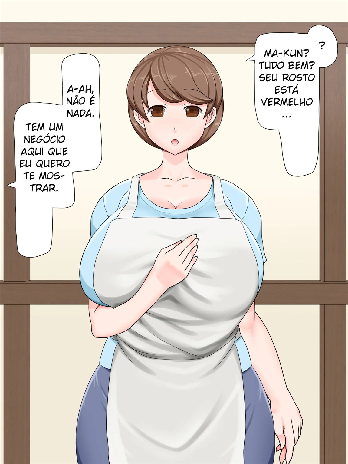 A mamãe gentil é minha! ~Disputa hipnótica pela mãe peituda~