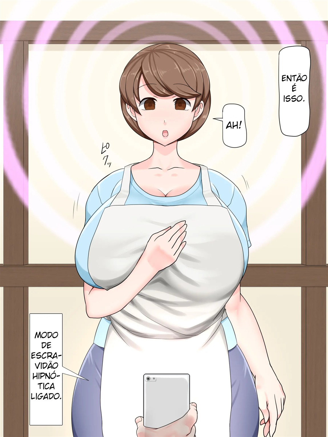 A mamãe gentil é minha! ~Disputa hipnótica pela mãe peituda~