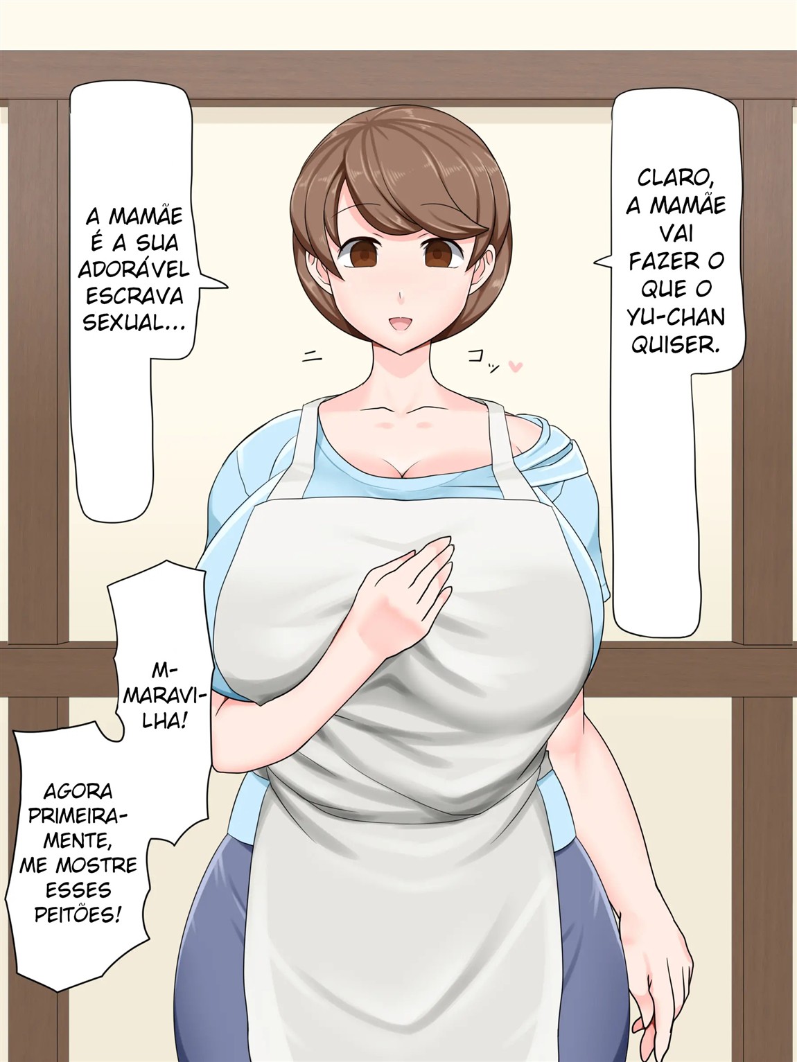 A mamãe gentil é minha! ~Disputa hipnótica pela mãe peituda~