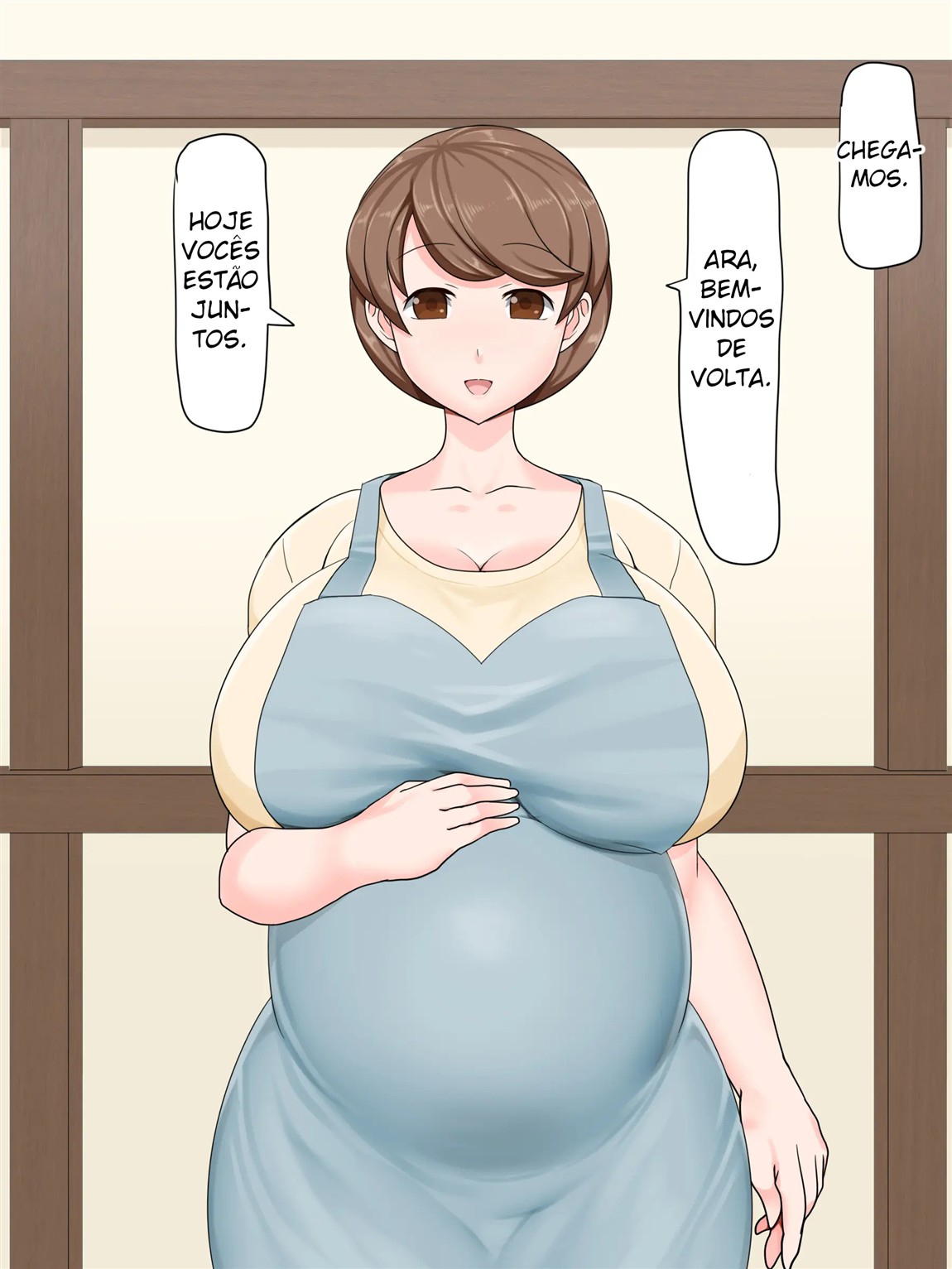 A mamãe gentil é minha! ~Disputa hipnótica pela mãe peituda~