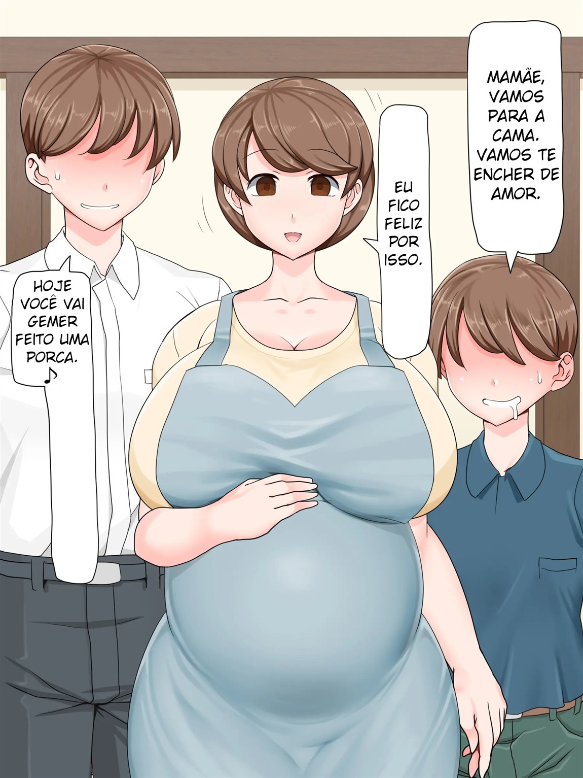 A mamãe gentil é minha! ~Disputa hipnótica pela mãe peituda~