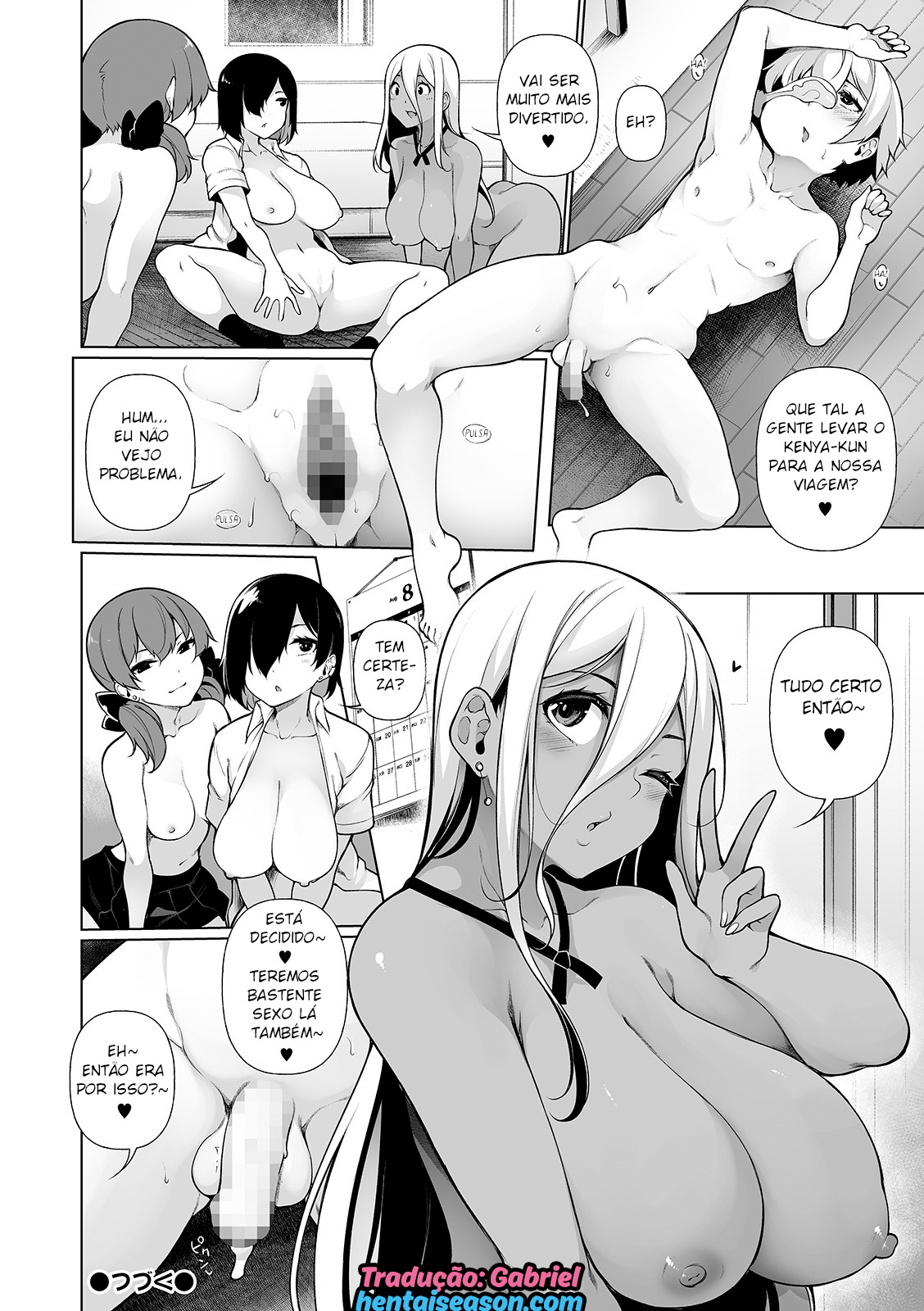 É tudo culpa dessas Onee-chans gyarus! 03